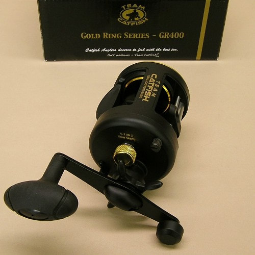 Team Catfish Gold Ring 400 Casting Reel With Power Handle